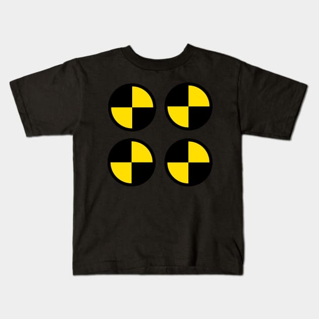 Crash test dummies Kids T-Shirt by  The best hard hat stickers 